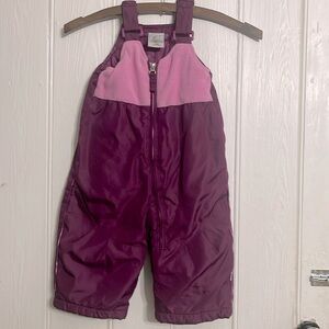 ZERO XPOSUR EUC Girls Purple Adjustable Snow Bibs Ski Winter Pants
